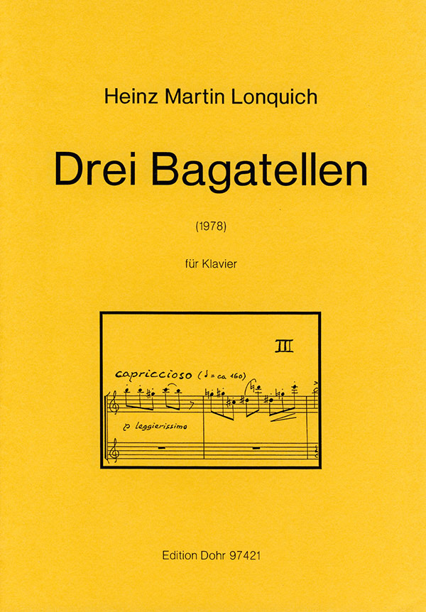 3 BAGATELLEN FUER KLAVIER (1978)    