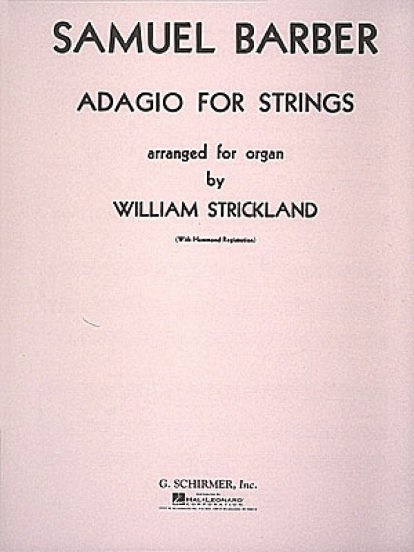 Adagio for strings  for organ  