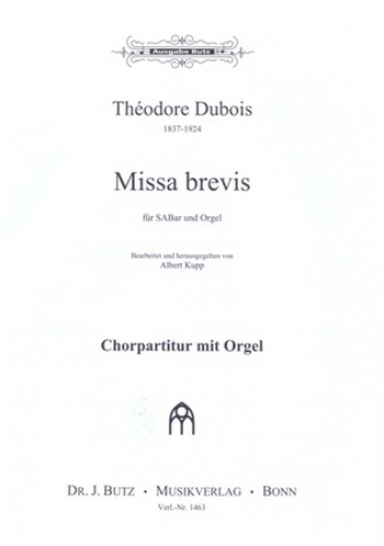 Missa brevis  für gem Chor (SAB) und Orgel  Partitur