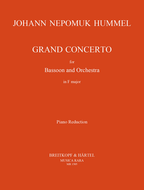 Grand concerto  for bassoon and orchestra  for bassoon and piano