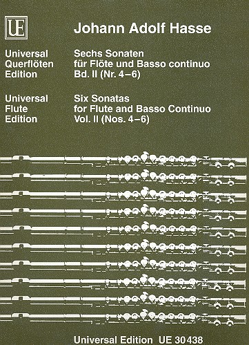 6 Sonaten op.2 Band 2 (Nr.4-6)  für Flöte und Bc  