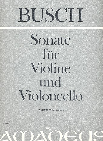 Sonate für Violine und Violoncello  Partitur und Stimmen  