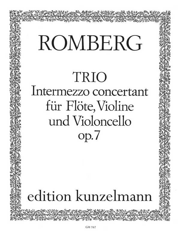 Intermezzo concertant op.7&nbsp;&nbsp;für Flöte, Violine und Violoncello&nbsp;&nbsp;Stimmen