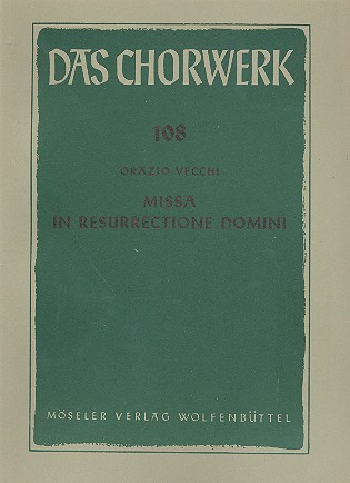 Missa in resurrectione Domine&nbsp;&nbsp;für Doppelchor a cappella&nbsp;&nbsp;Partitur