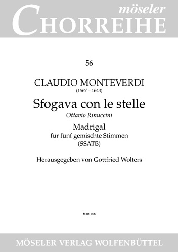 Sfogava con le stelle - Madrigal&nbsp;&nbsp;für SSATB Chor&nbsp;&nbsp;Partitur