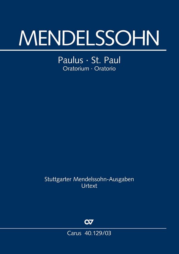 Paulus op.36&nbsp;&nbsp;für Soli, Chor und Orchester&nbsp;&nbsp;Klavierauszug (dt/en), mit Stichnoten