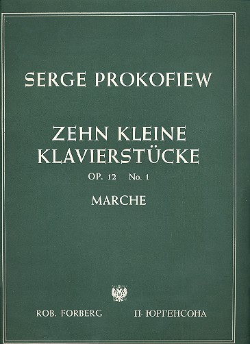 Marche op.12,1 für Klavier  10 kleine Klavierstücke Nr.1  