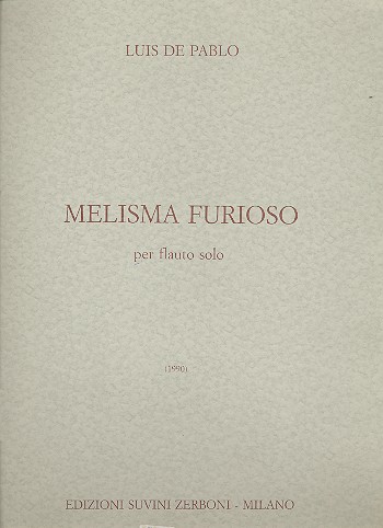 Melisma furioso  per flauto  