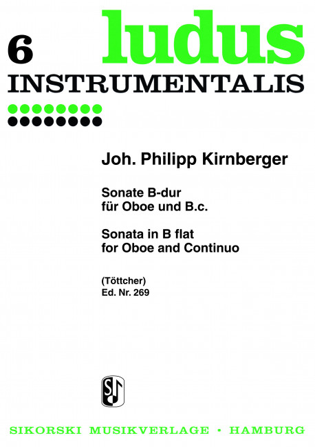 Sonate B-Dur  für Oboe und Bc  
