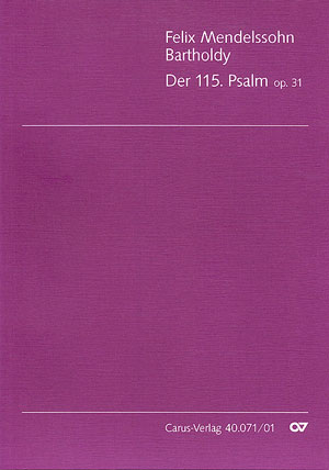 Psalm 115 op.31&nbsp;&nbsp;für Soli, gem Chor und Orchester&nbsp;&nbsp;Partitur