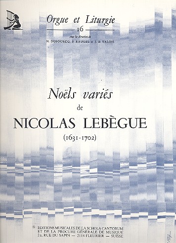 Noels variés  pour orgue  