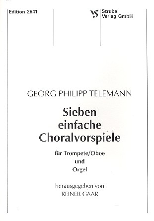 7 einfache Choralvorspiele&nbsp;&nbsp;für Trompete (Oboe) und Orgel&nbsp;&nbsp;