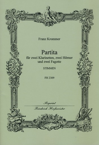 Partita für 2 Klarinetten, 2 Hörner&nbsp;&nbsp;und 2 Fagotte&nbsp;&nbsp;Stimmen