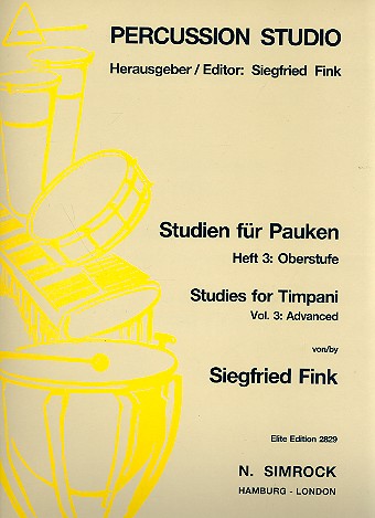 Studien für Pauken Band 3 - Oberstufe  für Pauke  