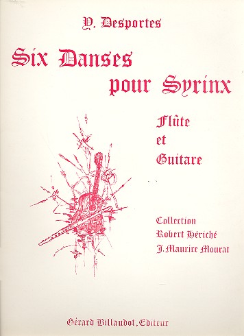 6 danses pour Syrinx&nbsp;&nbsp;pour flûte et guitare&nbsp;&nbsp;