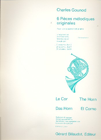 6 pièces mélodiques originales  vol.1 (nos.1+2) pour cor a pistons  et piano