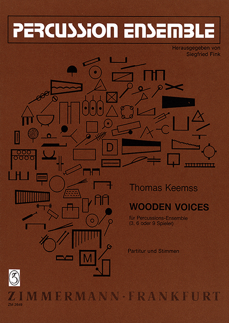 Wooden voices&nbsp;&nbsp;für Percussionensemble (3, 6 oder 9 Spieler)&nbsp;&nbsp;Partitur und Stimmen
