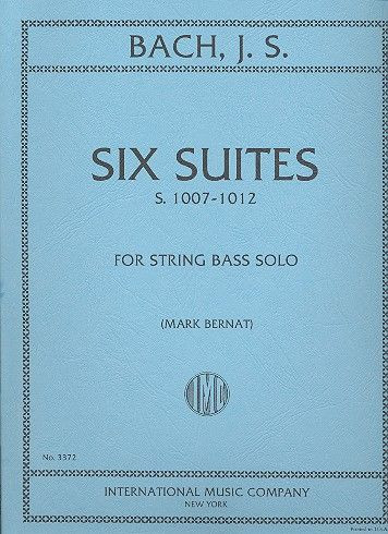 6 Suites BWV1007-1012&nbsp;&nbsp;for string bass solo&nbsp;&nbsp;