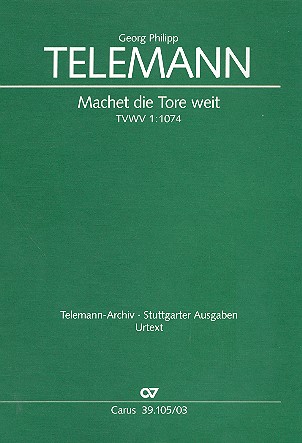 Machet die Tore weit TVWV1:1074&nbsp;&nbsp;Kantate zum 1.Advent&nbsp;&nbsp;Klavierauszug