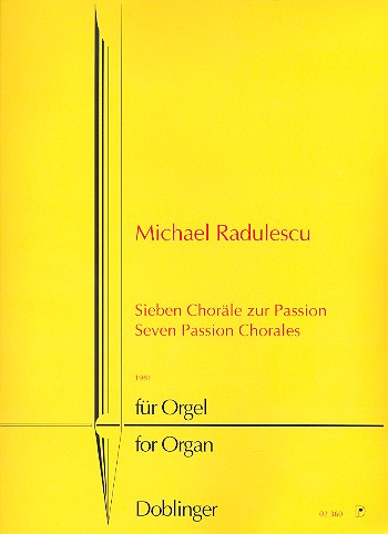 7 Choräle zur Passion für Orgel  (1981)  