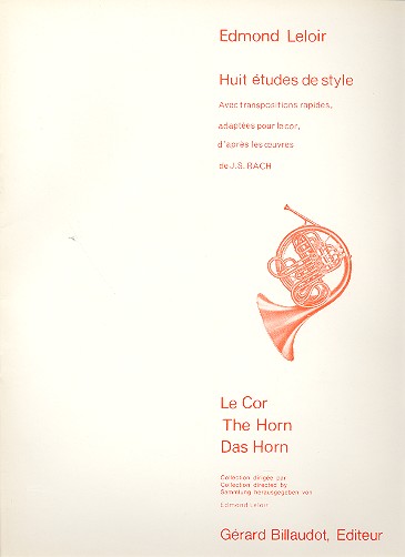 8 études de style avec transpositions rapides&nbsp;&nbsp;pour cor&nbsp;&nbsp;