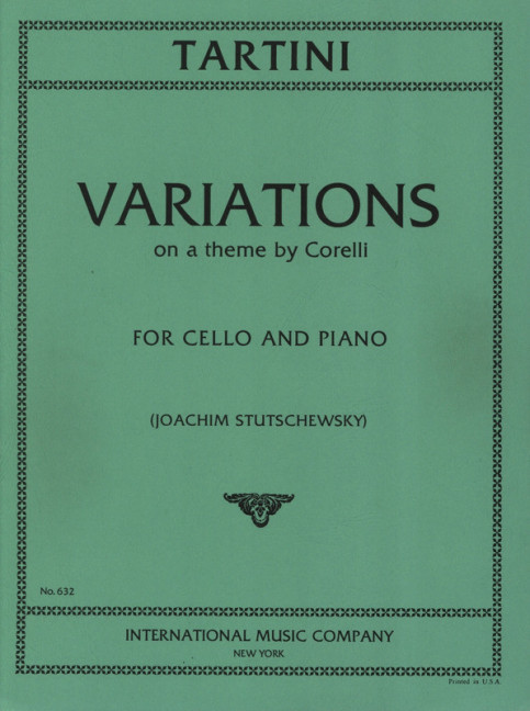 Variations on a Theme by Corelli&nbsp;&nbsp;for cello and piano&nbsp;&nbsp;