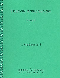 Deutsche Armeemärsche Band 1  für Blasorchester  Klarinette 1 in B