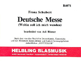 Deutsche Messe für Blasorchester&nbsp;&nbsp;&nbsp;&nbsp;