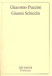 Gianni Schicchi&nbsp;&nbsp;&nbsp;&nbsp;Libretto (dt)