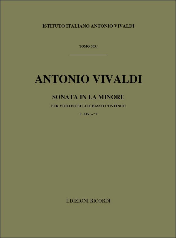 Sonata in la minore F.XIV:7&nbsp;&nbsp;per violoncello e bc&nbsp;&nbsp;