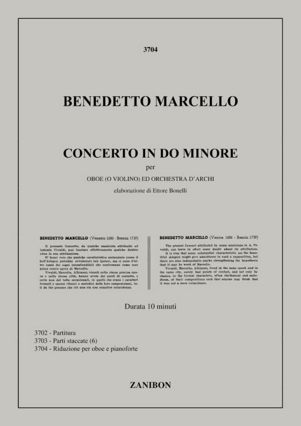 Concerto do minore per  oboe (violino) e pianoforte  