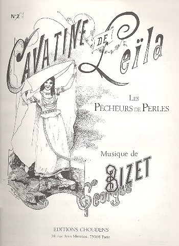 Me voila seule cavatine de Leila  pour soprano et piano (fr)  