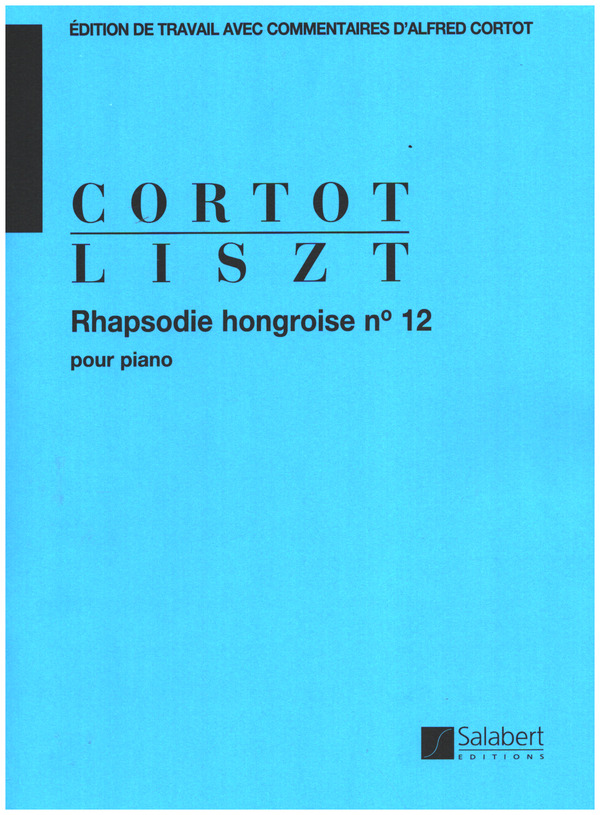Rapsodie hongroise no.12&nbsp;&nbsp;pour piano&nbsp;&nbsp;
