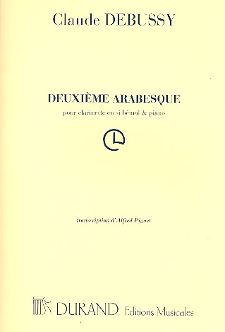 Arabesque no.2 pour clarinette et  piano  