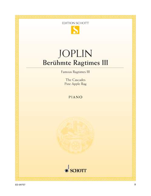 Berühmte Ragtimes Band 3  für Klavier  