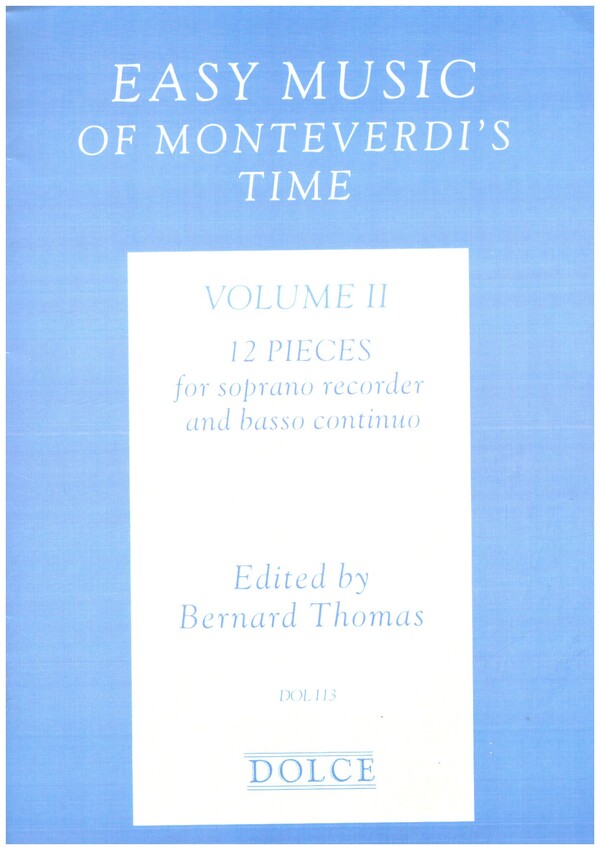 12 Pieces vol.2  for soprano recorder and bc  