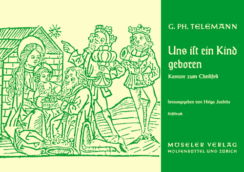 Uns ist ein Kind geboren - Kantate zum Christfest&nbsp;&nbsp;für ATB Soli, 4-stg gem Chor, 2 Flöten, 2 Oboen, Streicher und bc&nbsp;&nbsp;Partitur