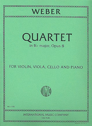 Quartet B flat major op.8&nbsp;&nbsp;for piano and string trio&nbsp;&nbsp;parts