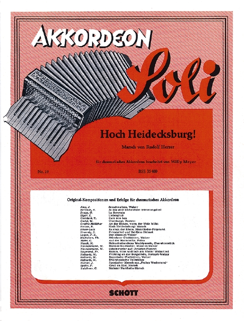 Hoch Heidecksburg! op. 10  für Akkordeon  
