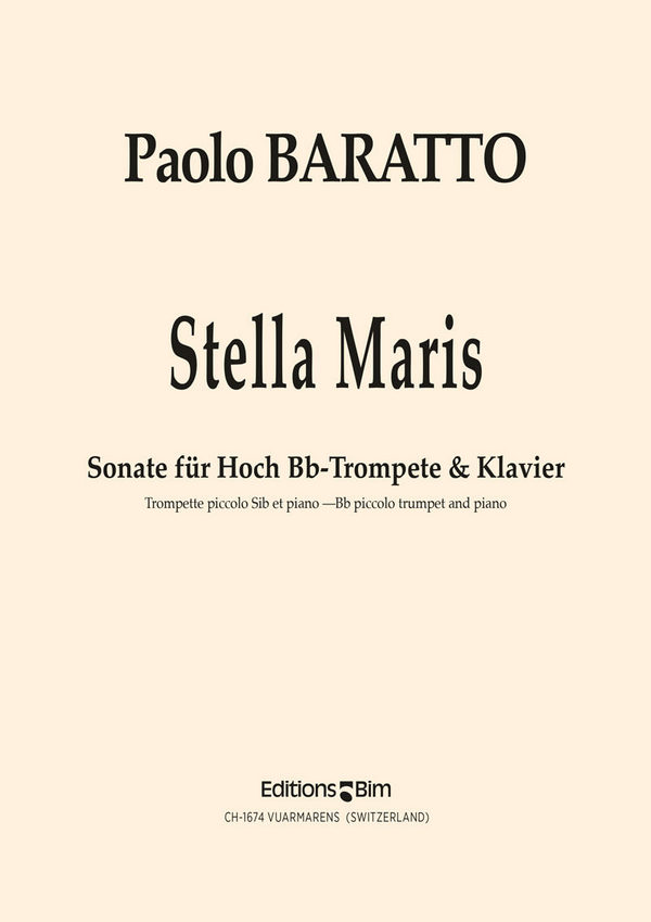 STELLA MARIS SONATE FUER HOCH Bb&nbsp;&nbsp;TROMPETE UND KLAVIER&nbsp;&nbsp;