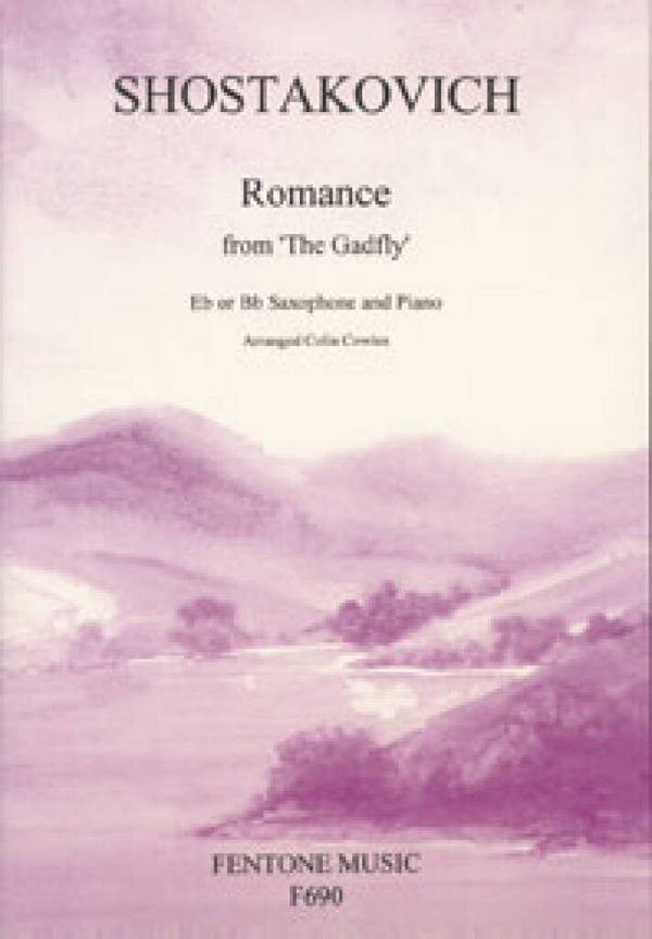Romance from the gadfly  for saxophone (Eb/Bb) and piano  