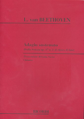 Adagio sostenuto dalla sonata&nbsp;&nbsp;op.27,2 für Gitarre (a-Moll)&nbsp;&nbsp;Al chiar di luna
