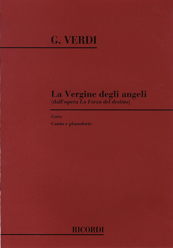 La vergine degli angeli&nbsp;&nbsp;für Männerchor und Klavier&nbsp;&nbsp;