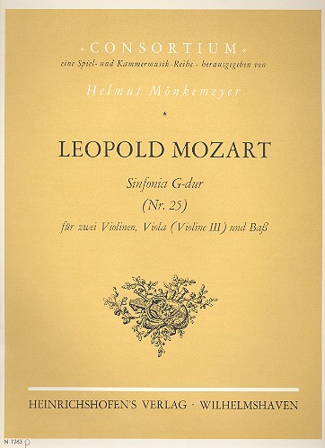 Sinfonie C-Dur Nr.25  für Streichorchester  Partitur