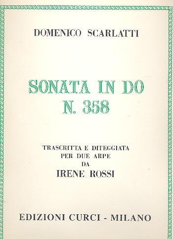 SONATA DO MAGGIORE NO.358 PER&nbsp;&nbsp;2 ARPI&nbsp;&nbsp;ROSSI, IRENE, ED.