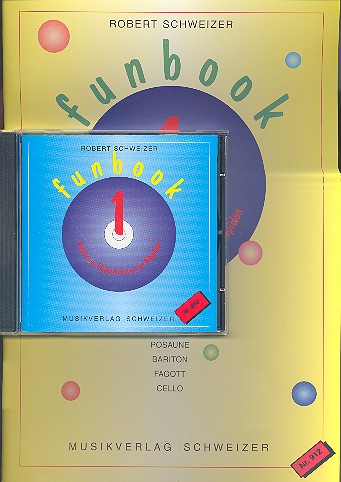 Funbook 1 (+CD)  C-Ausgabe Bassschlüssel (Posaune, Bariton, Fagott, Violoncello)  