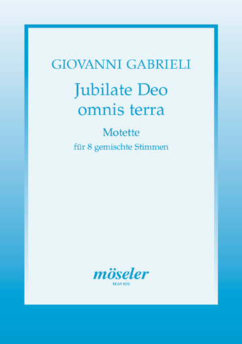 Jubilate Deo omnis terra&nbsp;&nbsp;für gem Chor (Instrumente ad lib)&nbsp;&nbsp;Partitur