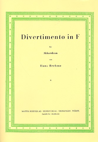 Divertimento in F  für Akkordeon  