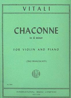 Chaconne g minor  for violin and piano  