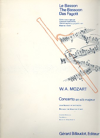 Concerto sib majeur KV191 pour basson&nbsp;&nbsp;et orchestre  pour basson et piano&nbsp;&nbsp;